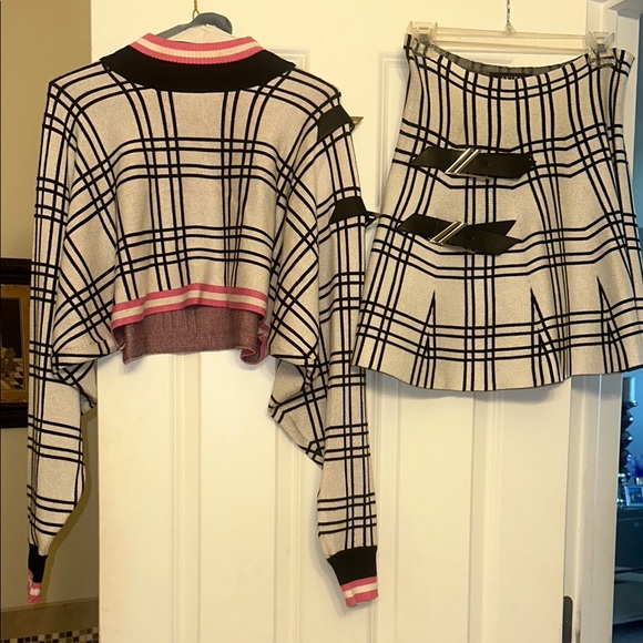 Akira Plaid Sweater and Skirt Set - Picture 6 of 6